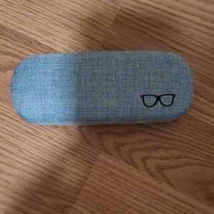 Blue Glasses Case with Icon